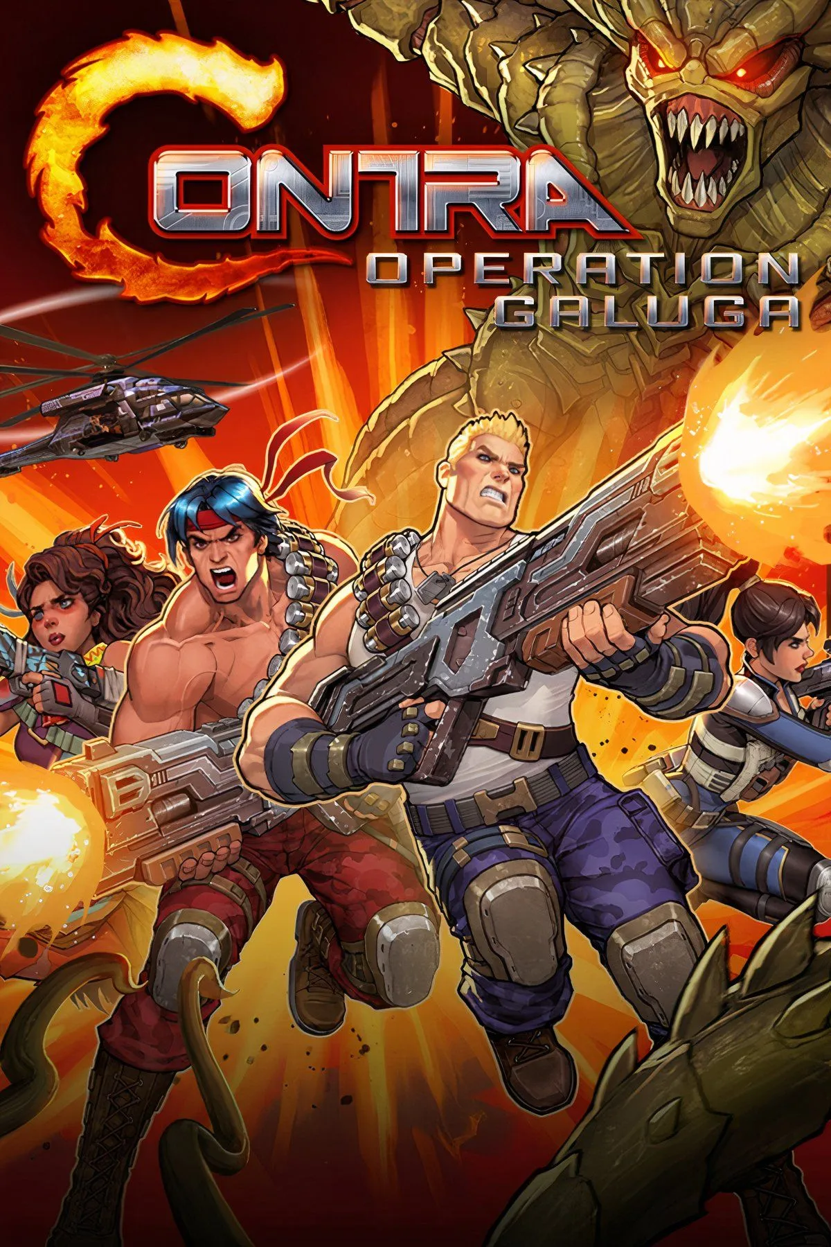 Ảnh cắt dán từ các hình ảnh liên quan đến game Contra