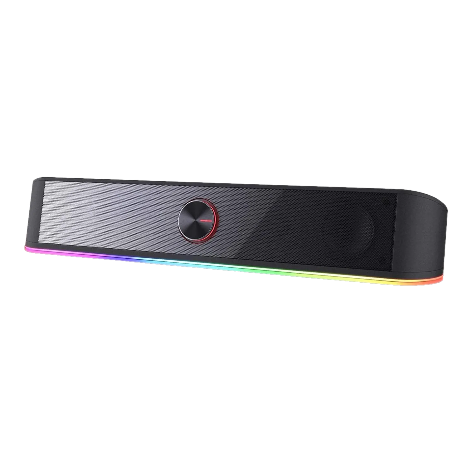 Cận cảnh soundbar Redragon GS560 màu đen với đèn RGB