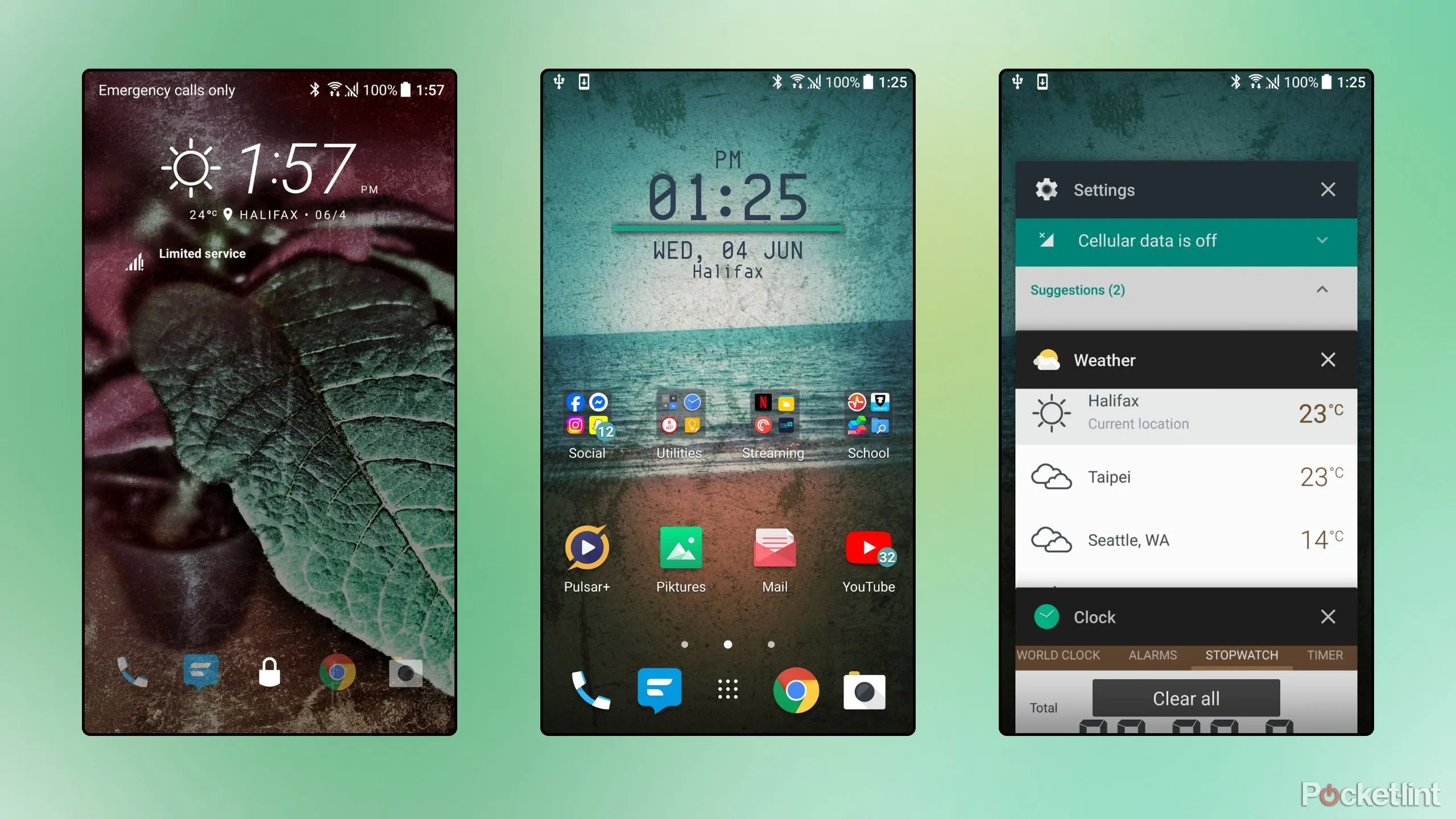 Giao diện HTC Sense trên màn hình smartphone HTC 10