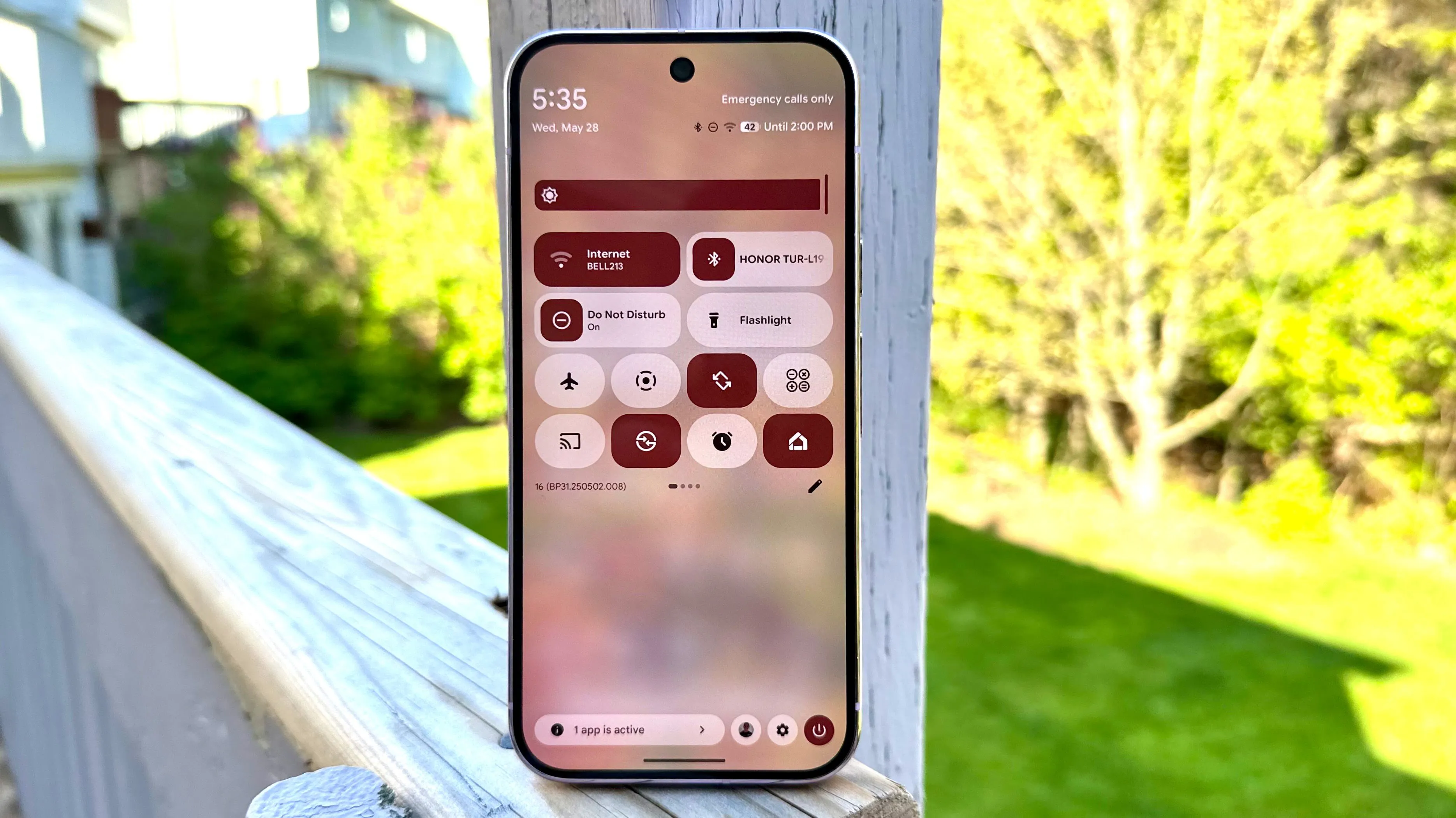 Giao diện menu Cài đặt trên hệ điều hành Android 16.