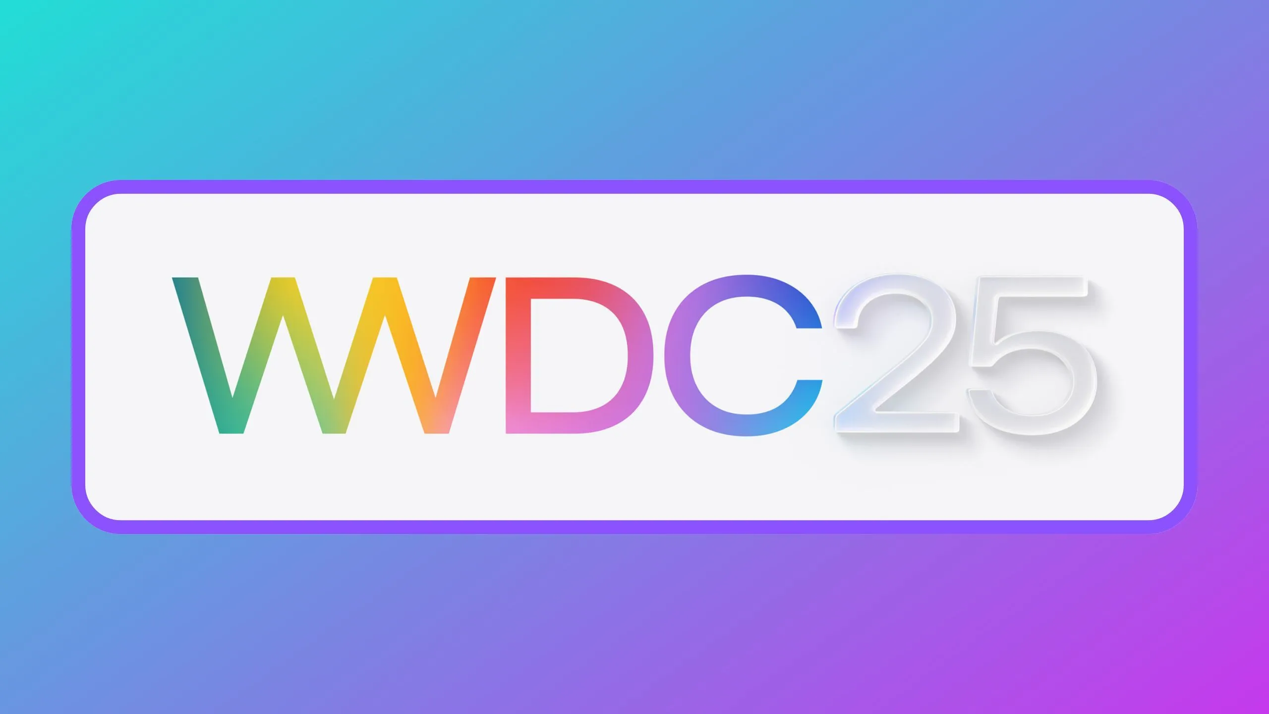 Hình ảnh logo sự kiện WWDC 2025 của Apple