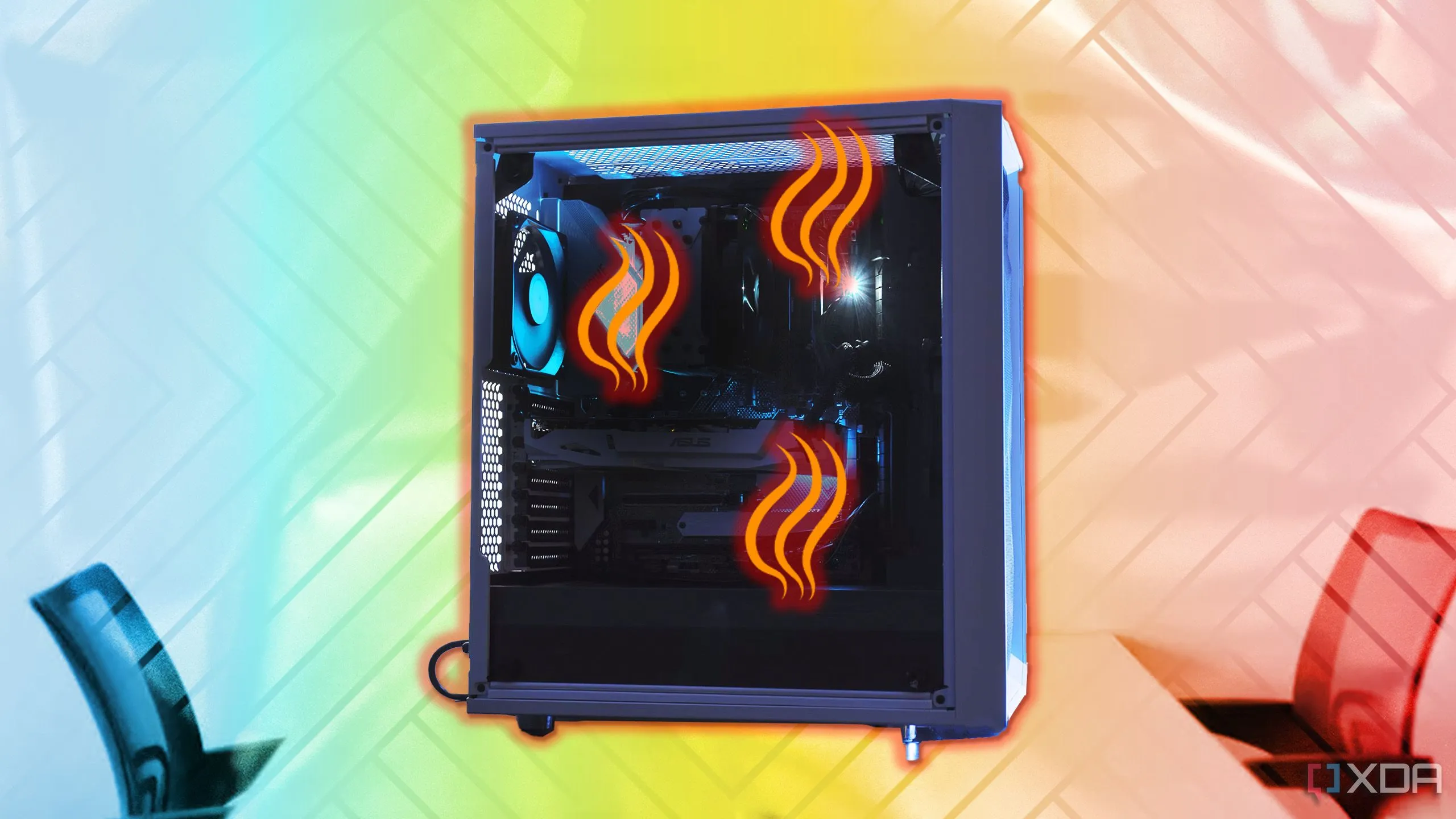 Hình ảnh minh họa các giải pháp giảm nhiệt độ cho máy tính PC.
