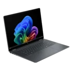 Laptop HP OmniBook X Flip ở chế độ gập 360 độ, thể hiện tính năng 2 trong 1