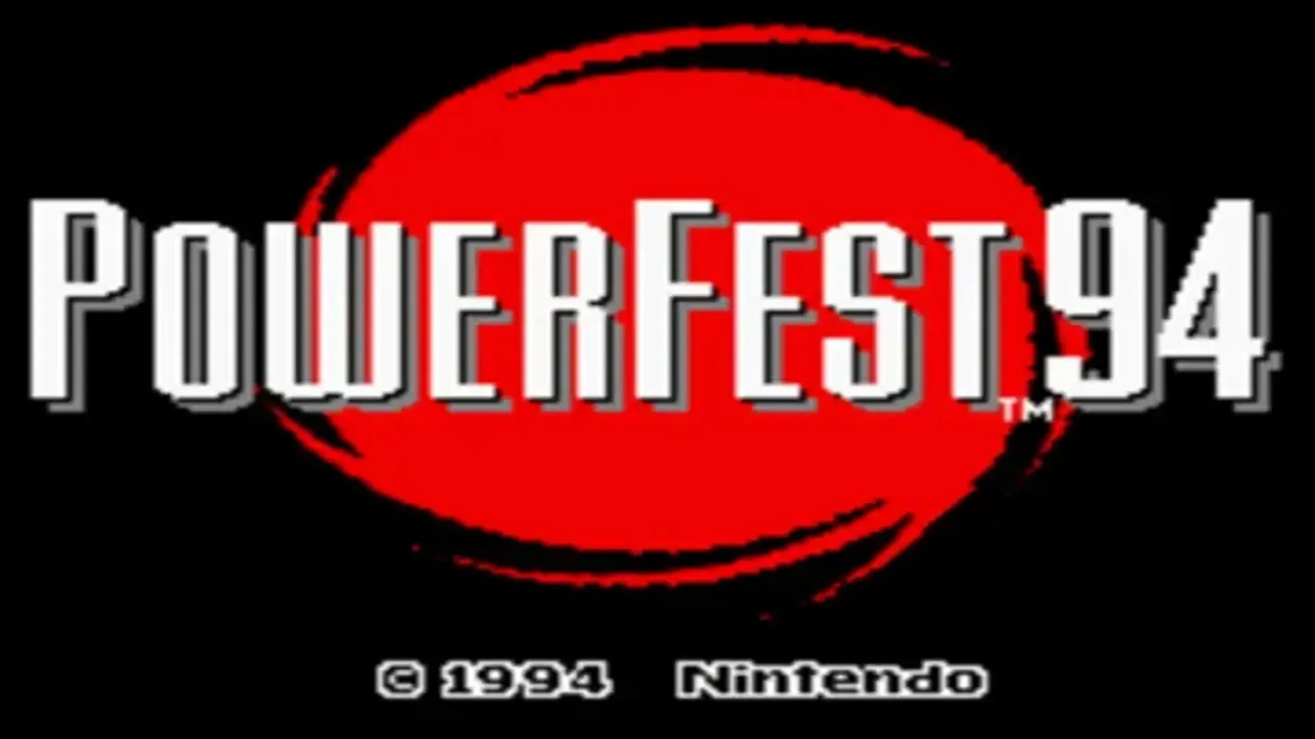 Màn hình giới thiệu giải đấu Nintendo Powerfest 1994