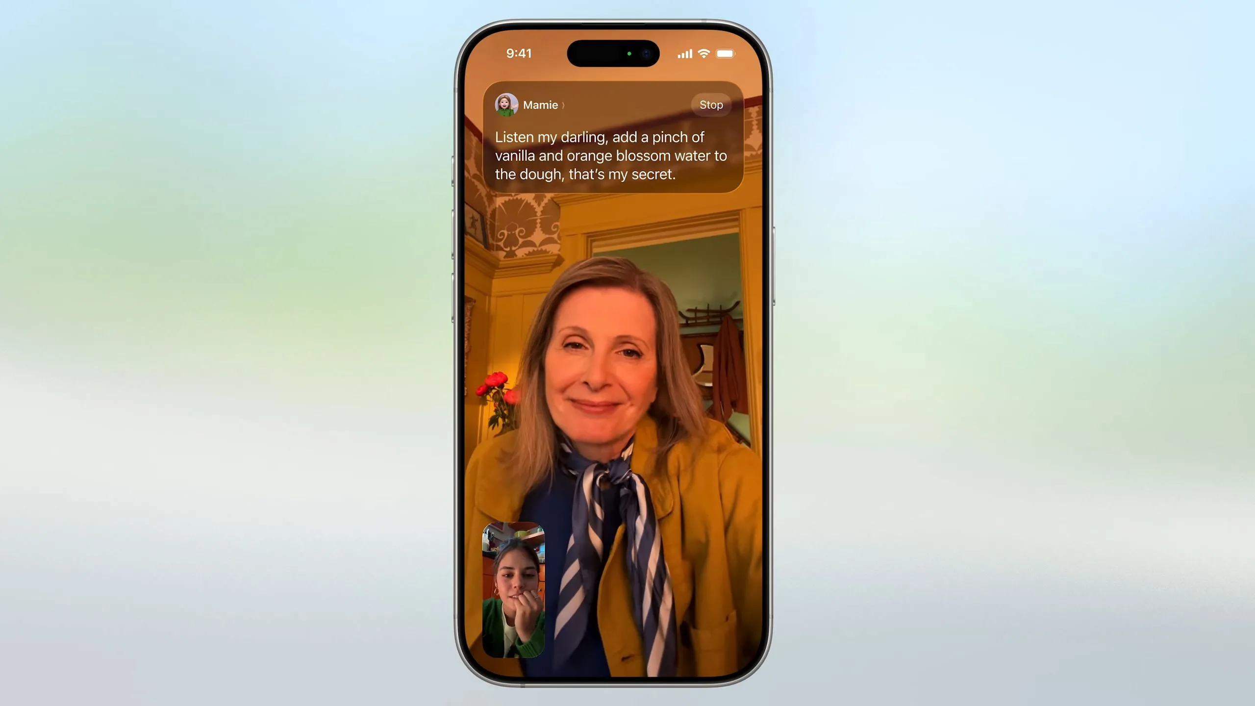 Tính năng Dịch Trực Tiếp trong FaceTime của iOS 26, hiển thị phụ đề theo thời gian thực