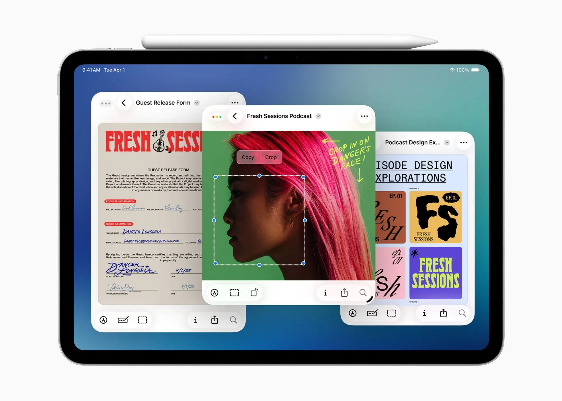 Ứng dụng Preview trên iPadOS 26 cho phép người dùng xem và chỉnh sửa tài liệu, bao gồm tính năng đánh dấu (mark up)