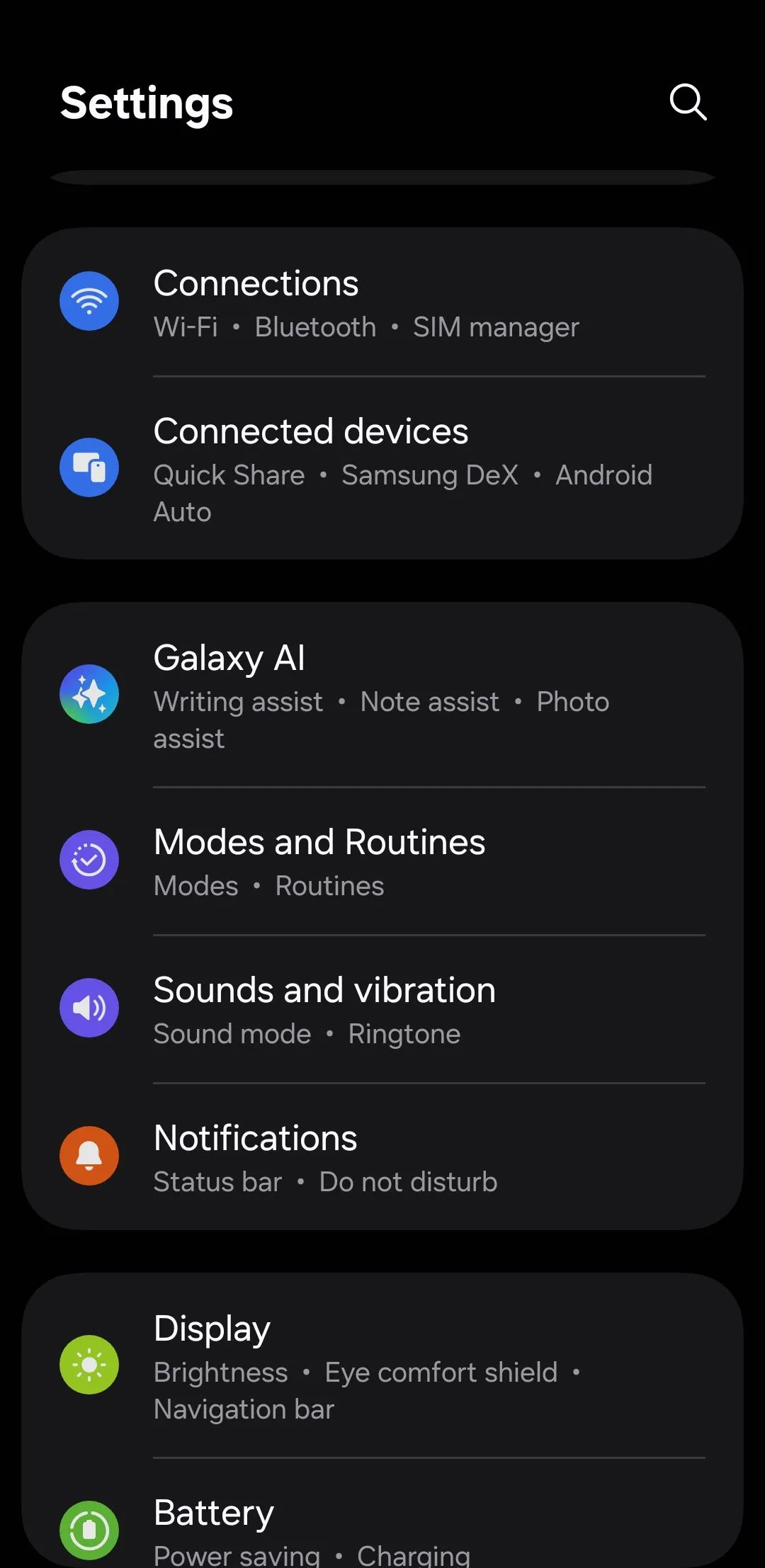 Cài đặt trên điện thoại Android