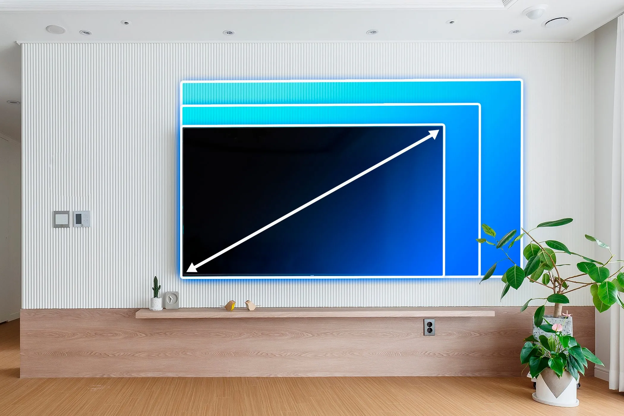 Khoảng cách xem TV lý tưởng và các kích thước màn hình phổ biến để lựa chọn TV phù hợp không gian phòng
