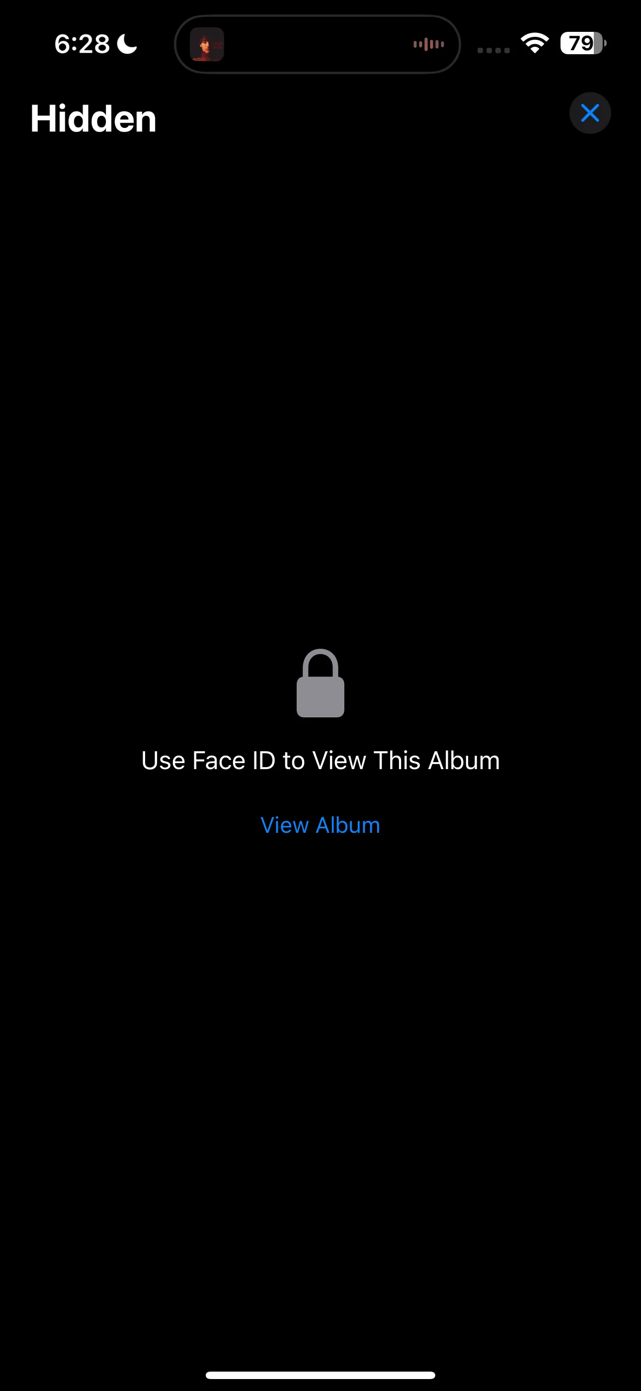 Album Ẩn yêu cầu Face ID trên iPhone
