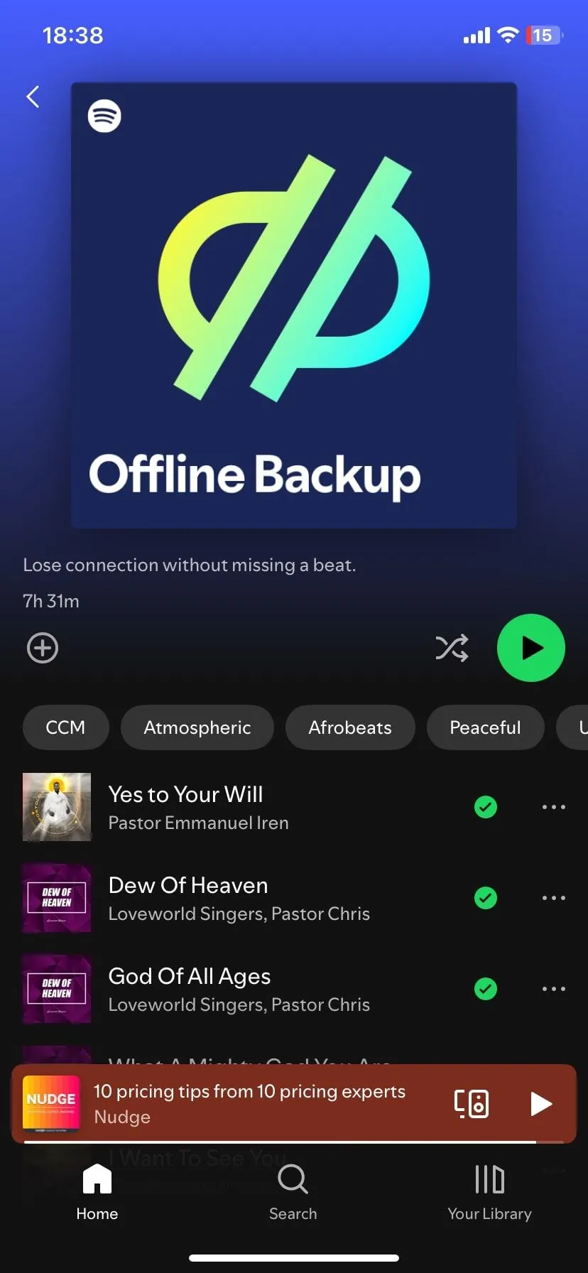 Các bài hát đã tải về để nghe ngoại tuyến trên Spotify