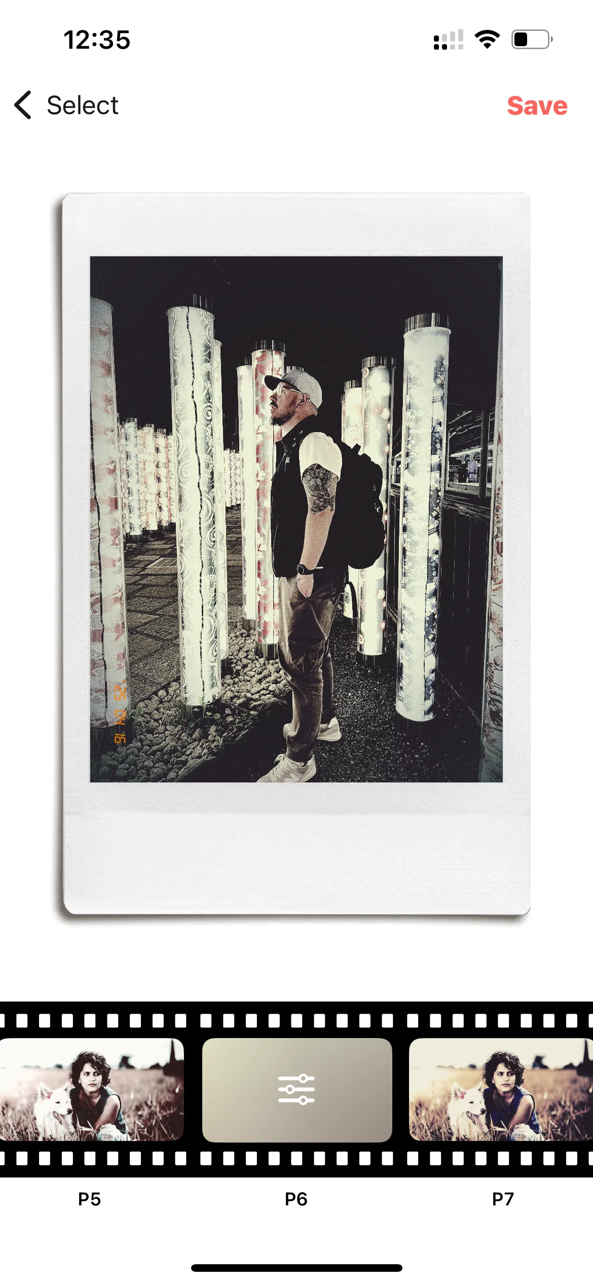 Các bộ lọc khung ảnh phong cách Polaroid Instax trong ứng dụng PoPo Frame