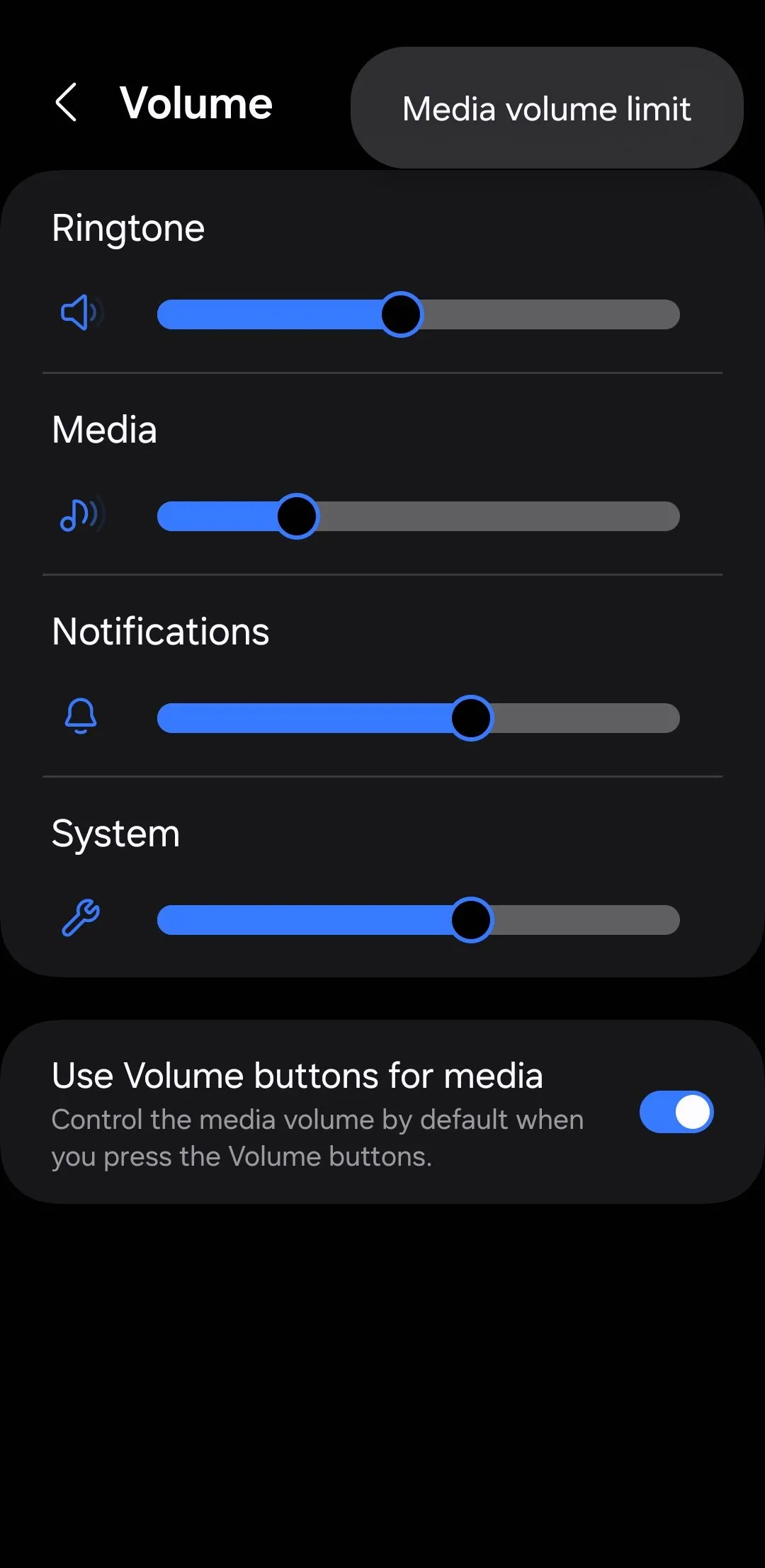 Cài đặt giới hạn âm lượng media trên điện thoại Samsung giúp bảo vệ thính giác