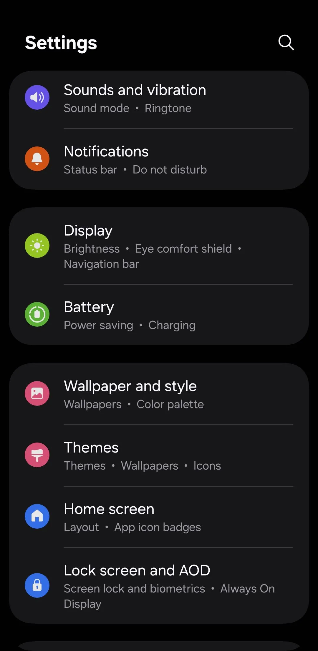 Cài đặt pin trong One UI 7 trên điện thoại Samsung hiển thị tùy chọn bảo vệ pin