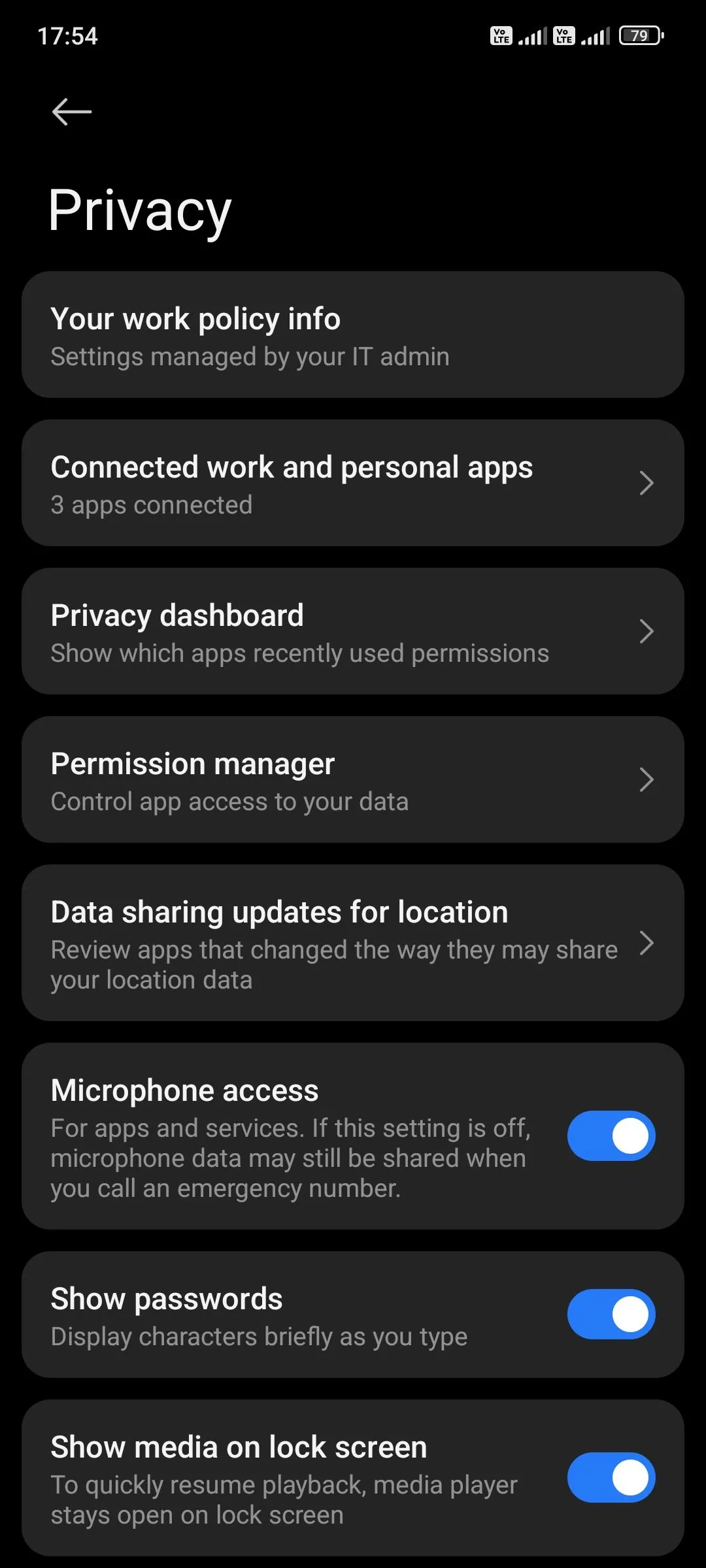 Cài đặt quyền riêng tư trên Android