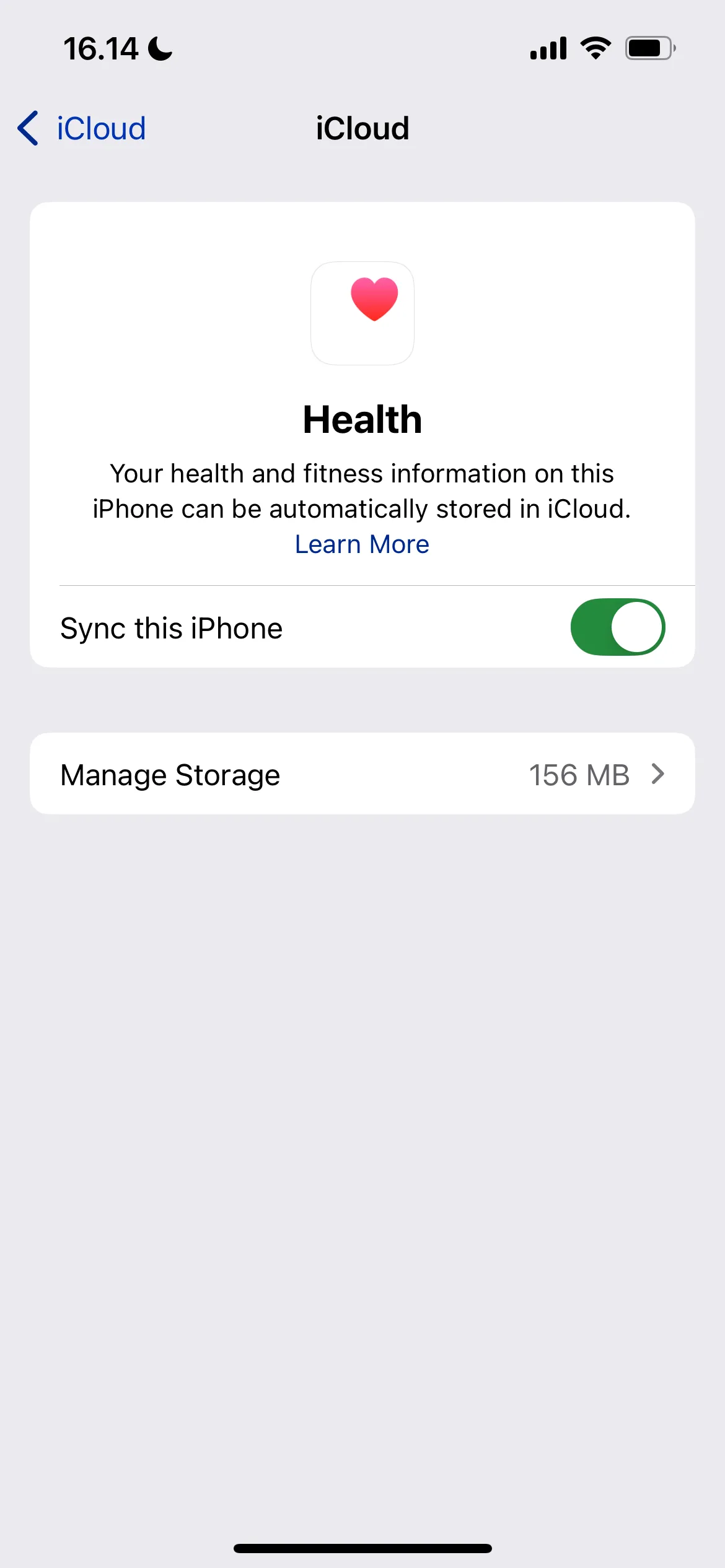 Cài đặt Sức khỏe trong ứng dụng Cài đặt iOS để quản lý dữ liệu