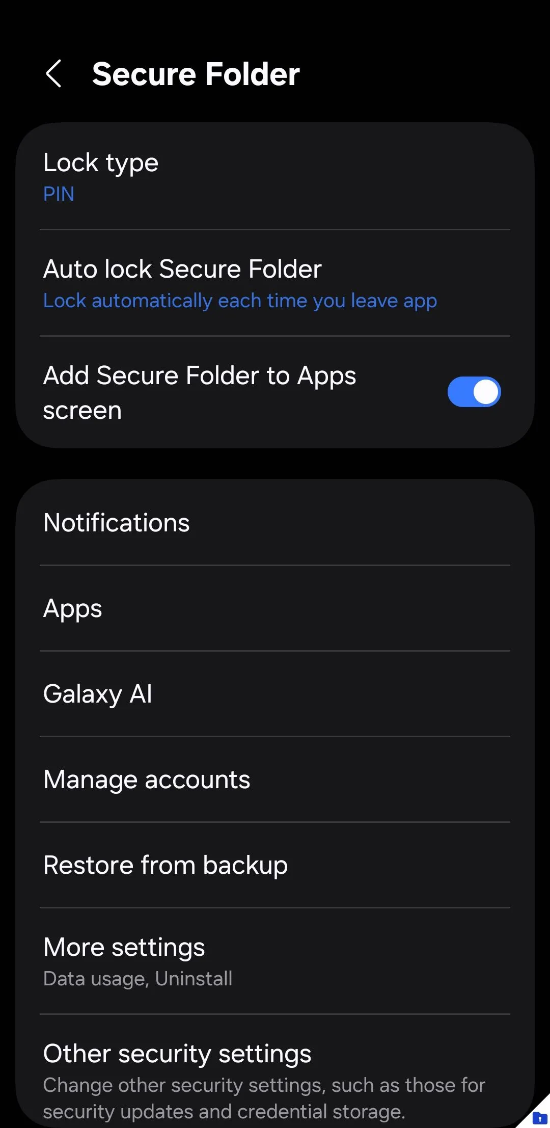 Cài đặt Thư mục Bảo mật (Secure Folder) trên điện thoại Samsung để mã hóa và bảo vệ tệp nhạy cảm.