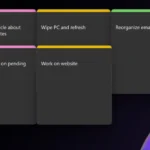 Ghi chú Sticky Notes được mã hóa màu theo độ ưu tiên trên Windows 11
