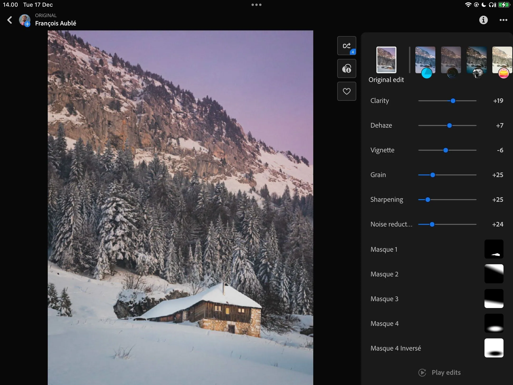 Giao diện duyệt ảnh và học hỏi trong ứng dụng Lightroom trên iPad, hiển thị các tùy chọn khám phá ảnh
