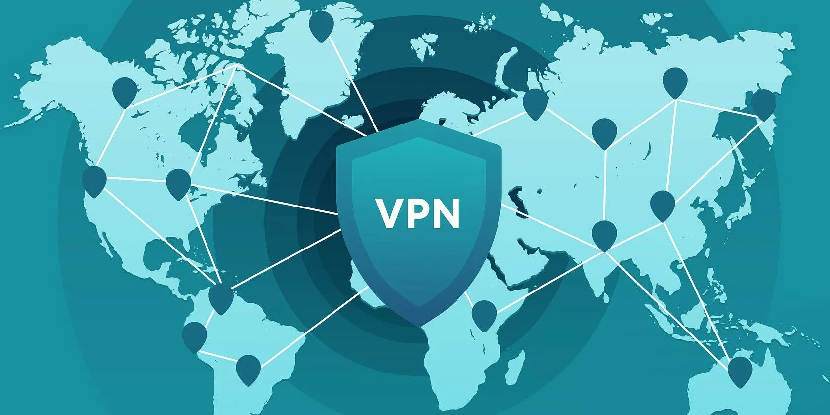 Hình ảnh minh họa kết nối mạng riêng ảo (VPN) toàn cầu, giúp mã hóa và bảo mật dữ liệu.