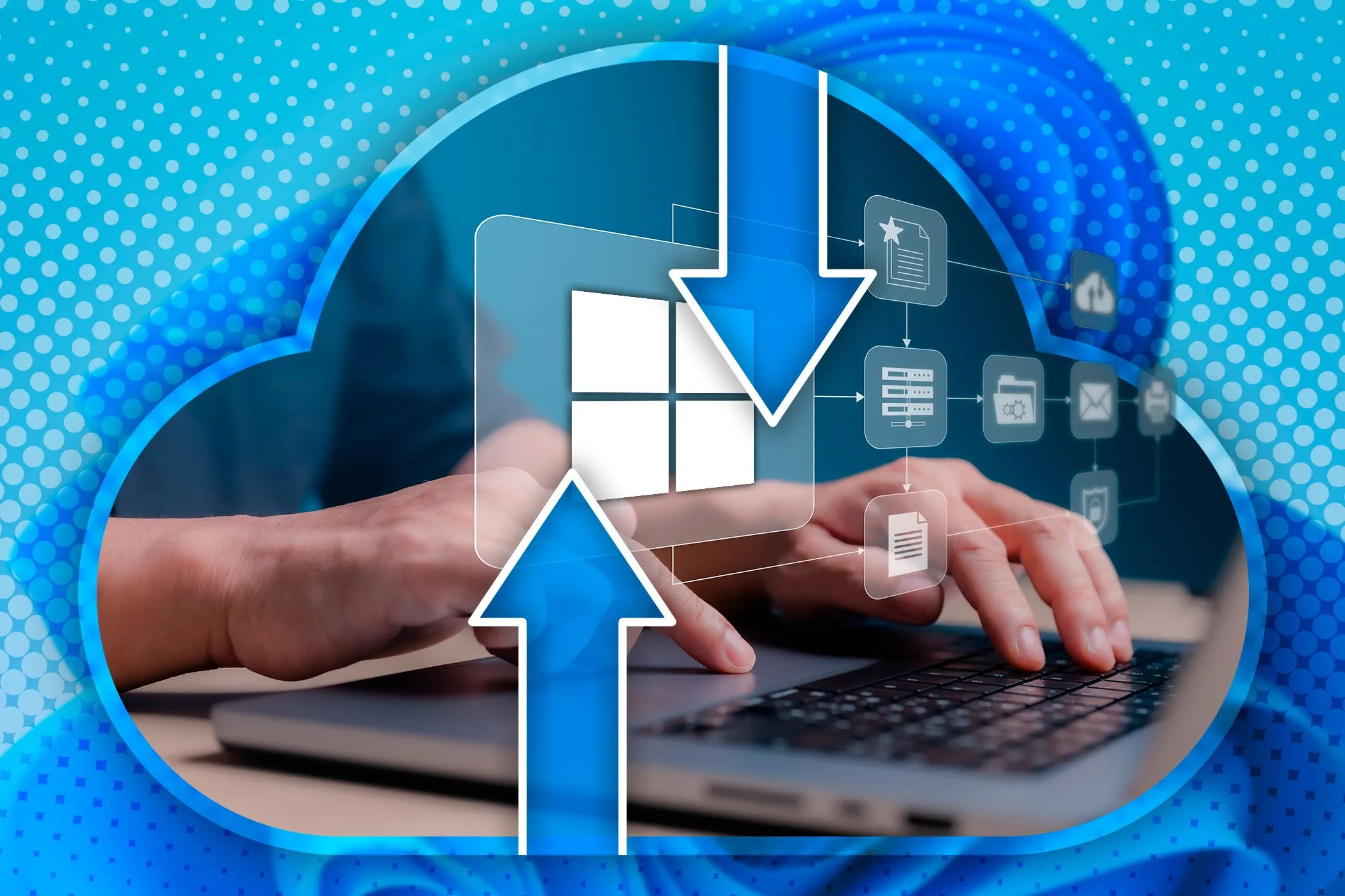 Hình ảnh minh họa quy trình sao lưu dữ liệu quan trọng trên máy tính xách tay để phòng chống ransomware