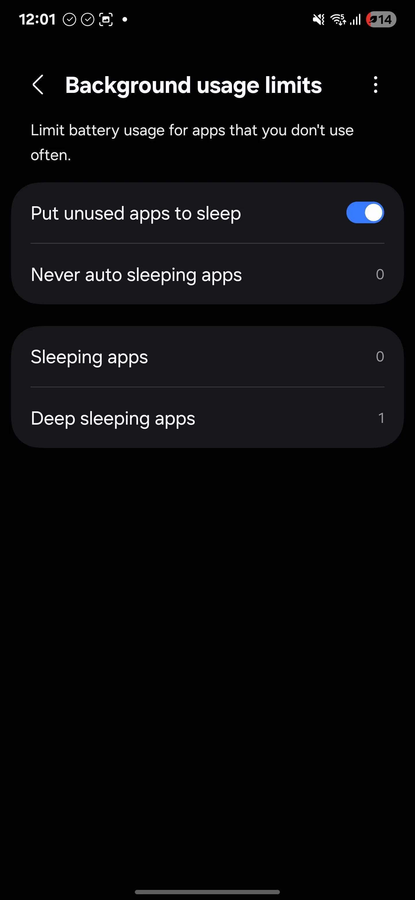 Kích hoạt chế độ ngủ ứng dụng không sử dụng trên Android