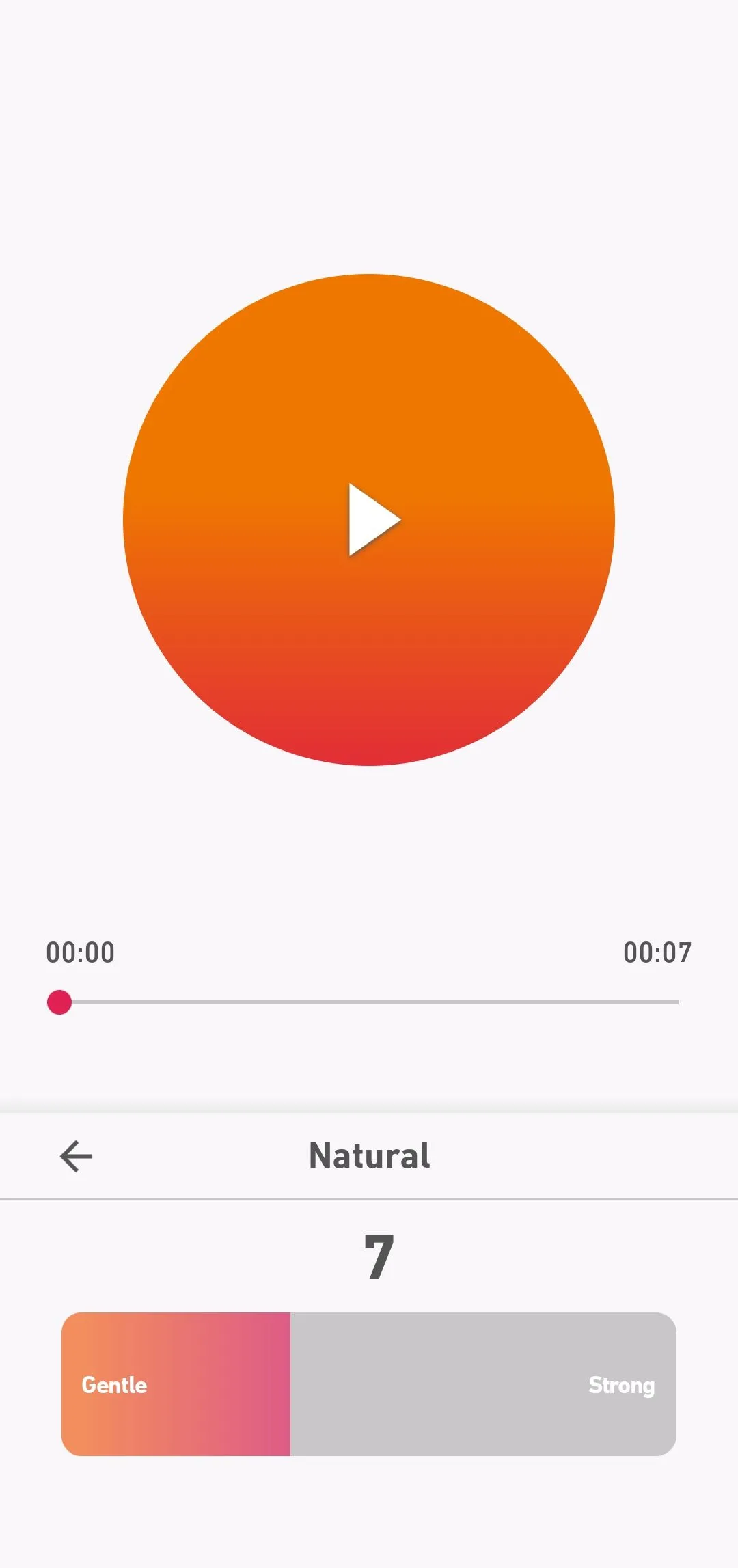 Màn hình chỉnh EQ preset trong Dolby On với các tùy chọn Natural, Amped, Lyric, Deep, Deep, Thump