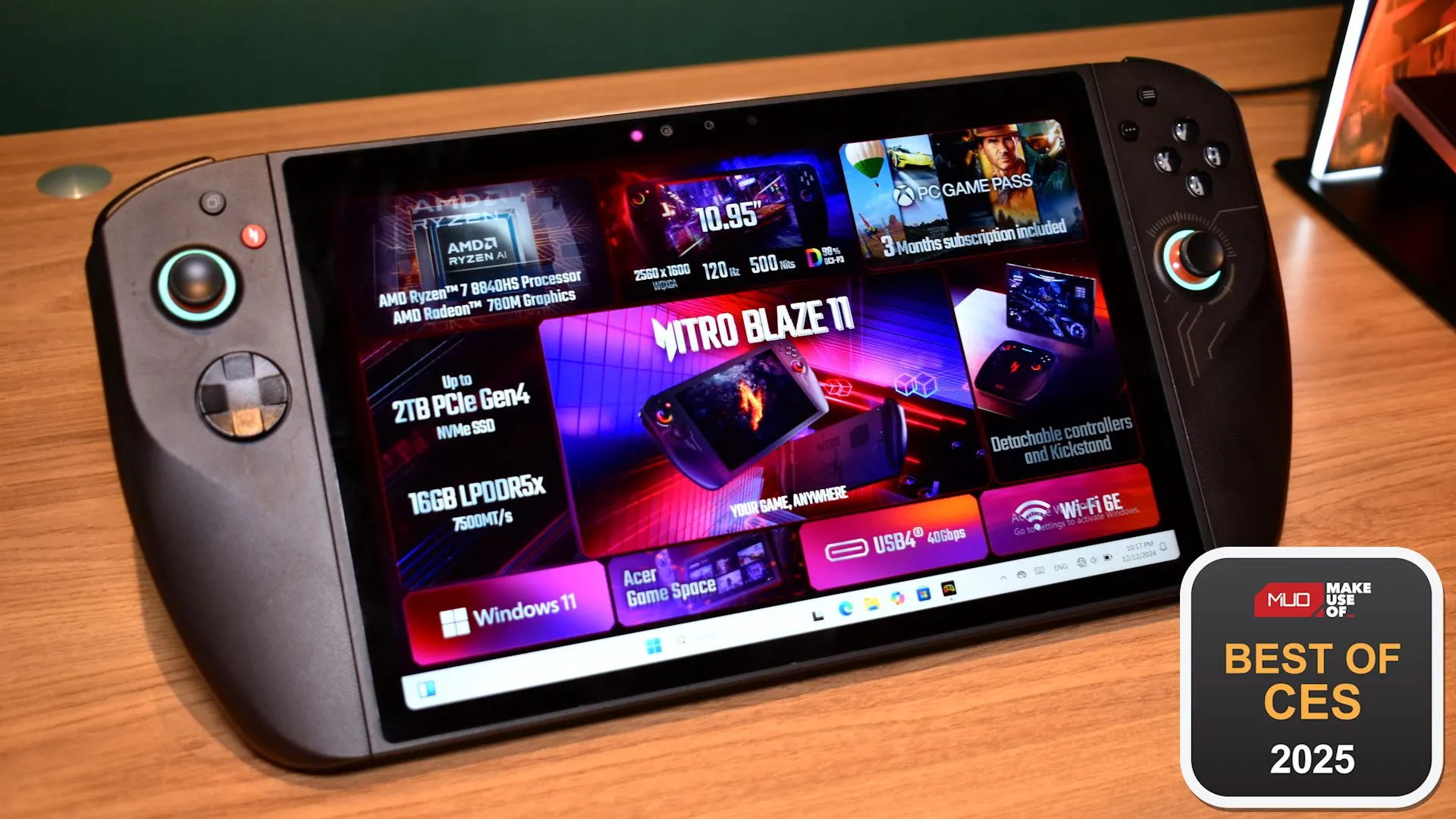 Máy chơi game cầm tay Acer Nitro 11, một trong những thiết bị nổi bật tại CES 2025, cho thấy tiềm năng của thị trường handheld PC