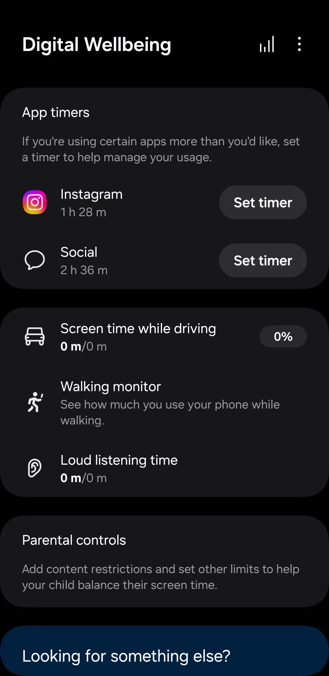 Menu Digital Wellbeing trên Android, cung cấp các công cụ quản lý thời gian sử dụng thiết bị