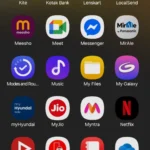 Menu ngăn kéo ứng dụng One UI 7 trên điện thoại Samsung hiển thị tùy chọn sắp xếp và chế độ ngang
