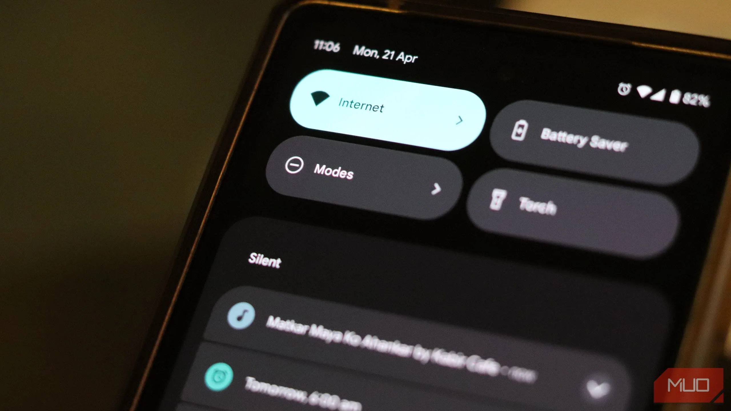 Menu truy cập nhanh tính năng Modes trên Google Pixel