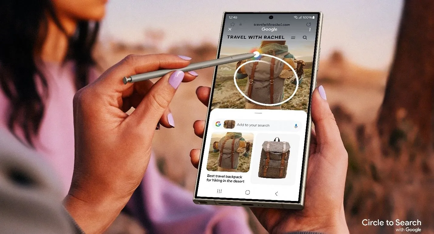 Người dùng Galaxy S24 đang thử tính năng Google Circle to Search