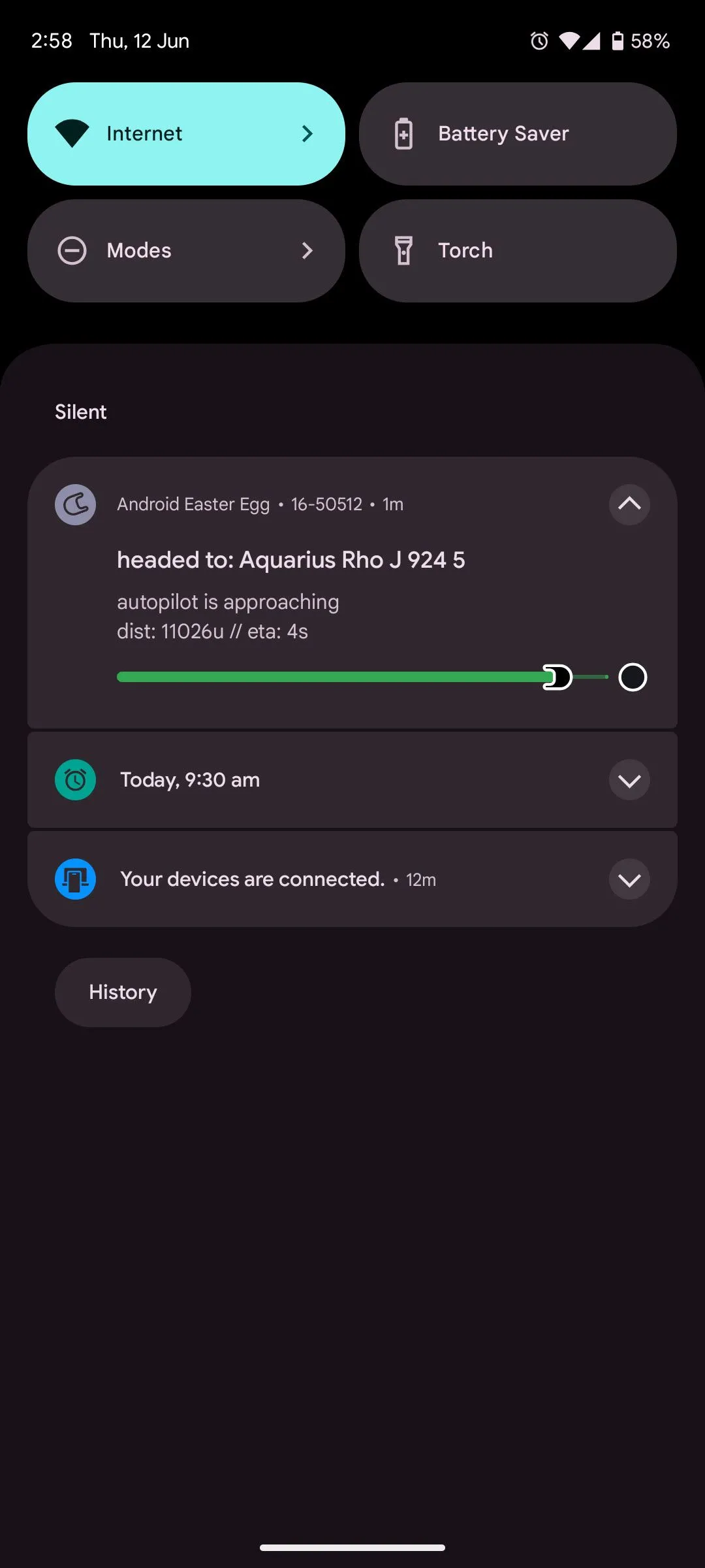 Người dùng truy cập Easter Egg Android 16 để xem thông báo mới