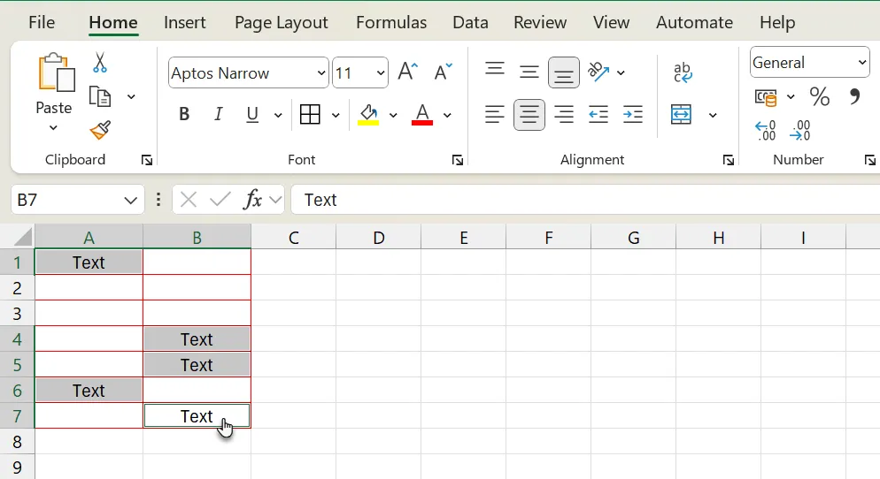 Nhập dữ liệu vào nhiều ô trong Microsoft Excel