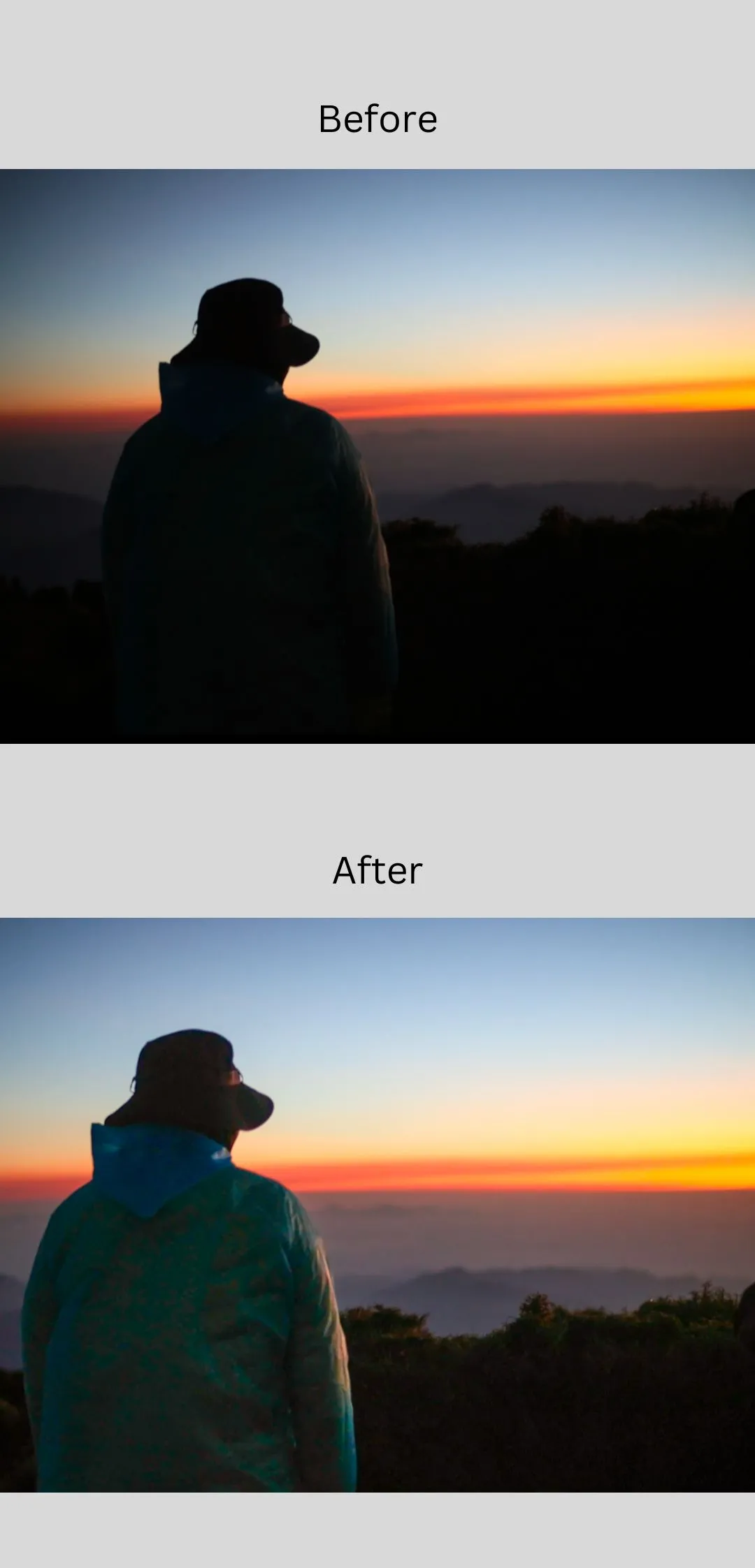 So sánh ảnh trước và sau khi chỉnh sửa bằng Adobe Lightroom Mobile với các công cụ điều chỉnh chuyên sâu
