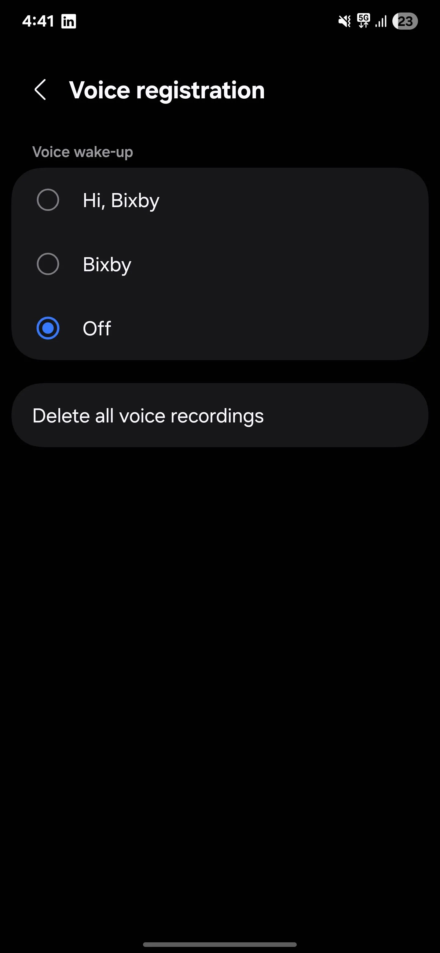 Tắt đánh thức Bixby bằng giọng nói để tối ưu pin Samsung