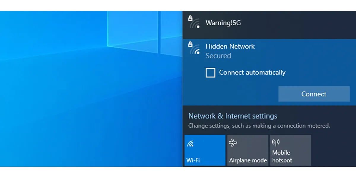 Tắt tính năng tự động kết nối với mạng Wi-Fi trên Windows