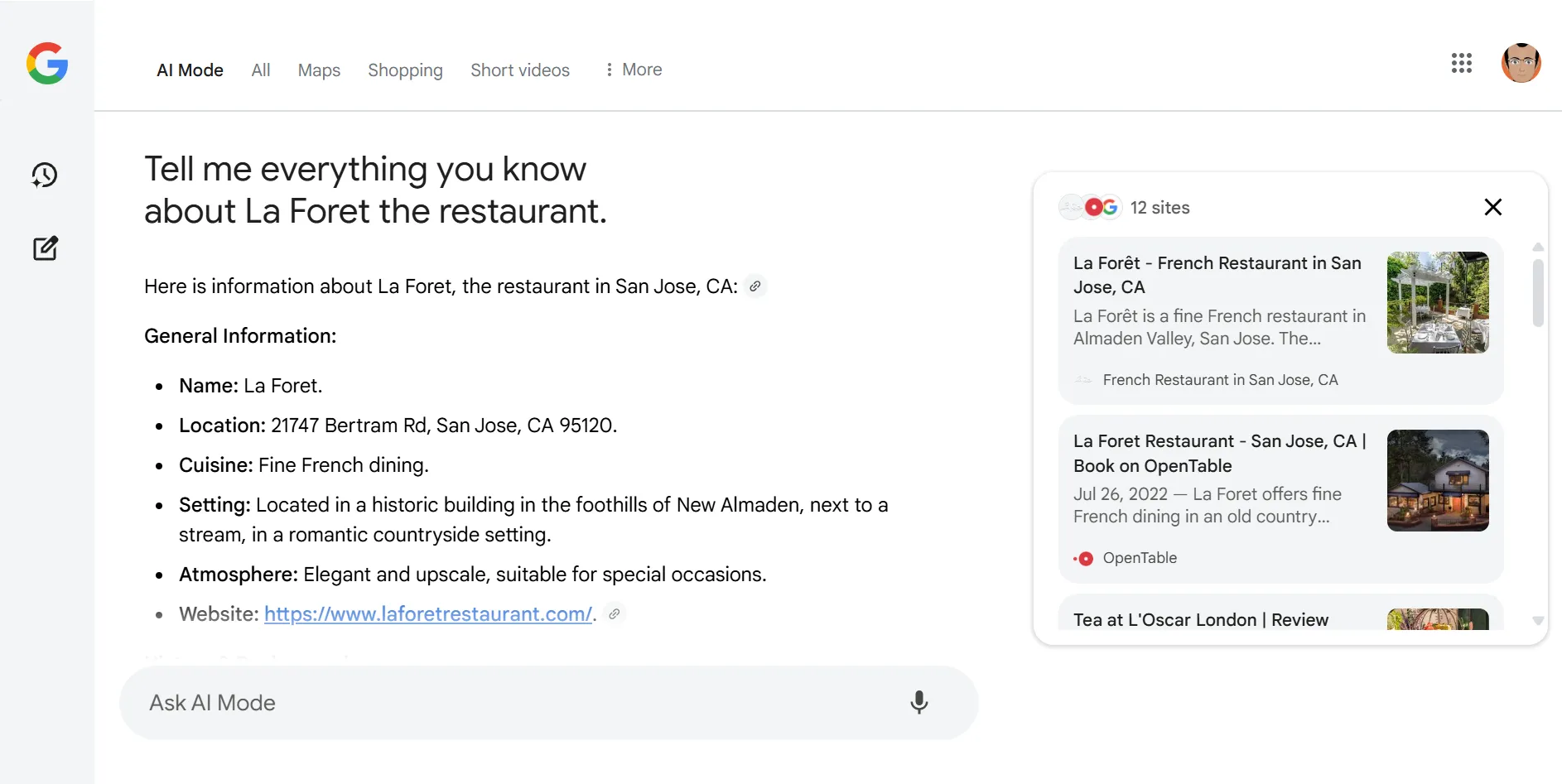Tìm kiếm thông tin nâng cao và tương tác với Google AI Mode