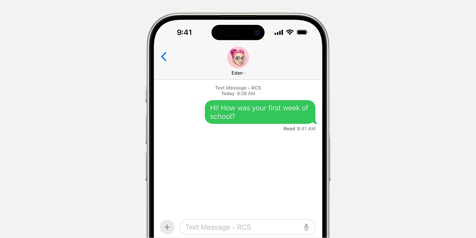 Tin nhắn RCS trên iPhone 15 chạy iOS 18