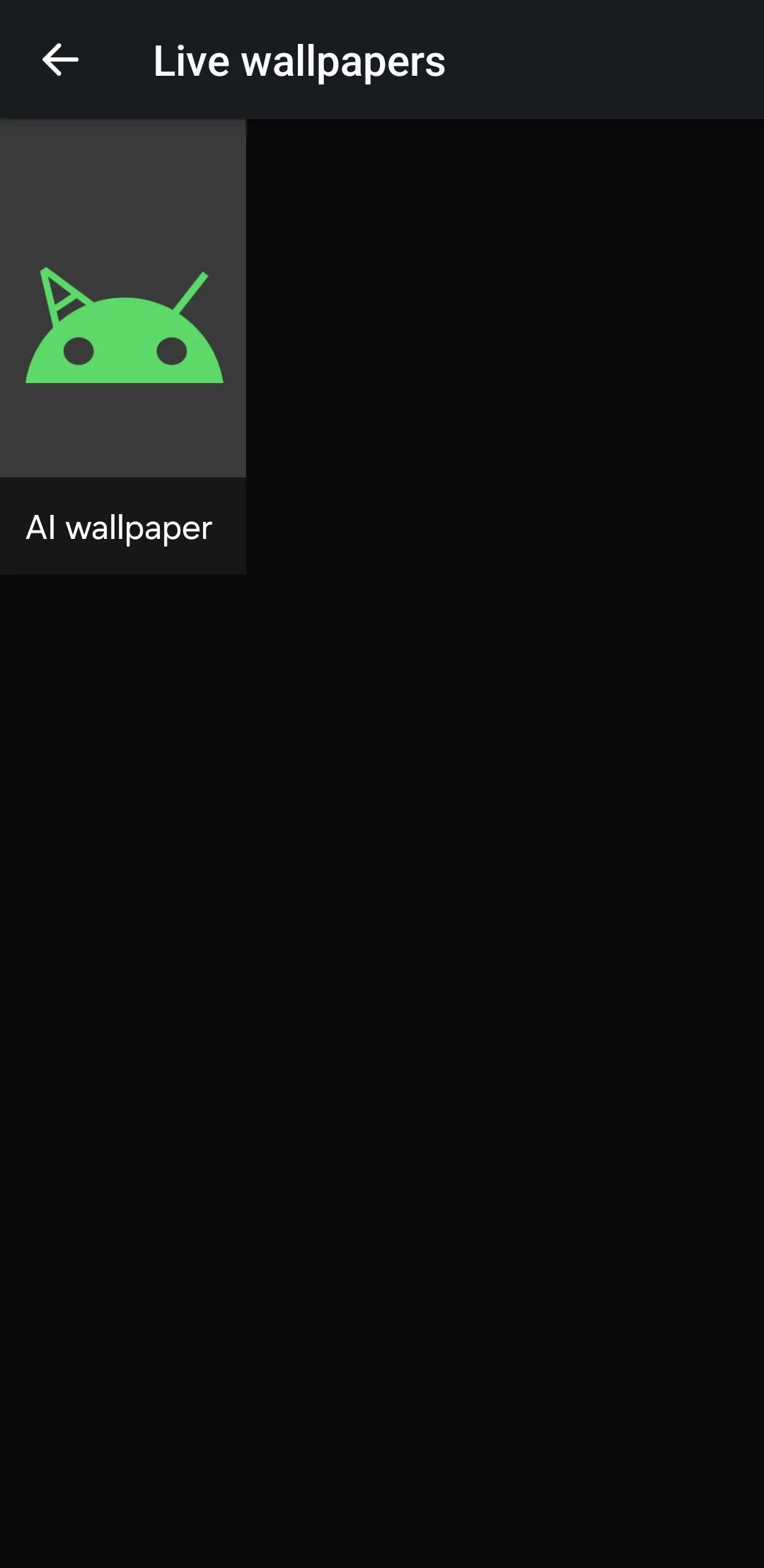 Tính năng AI Wallpapers trong ứng dụng Google Wallpapers