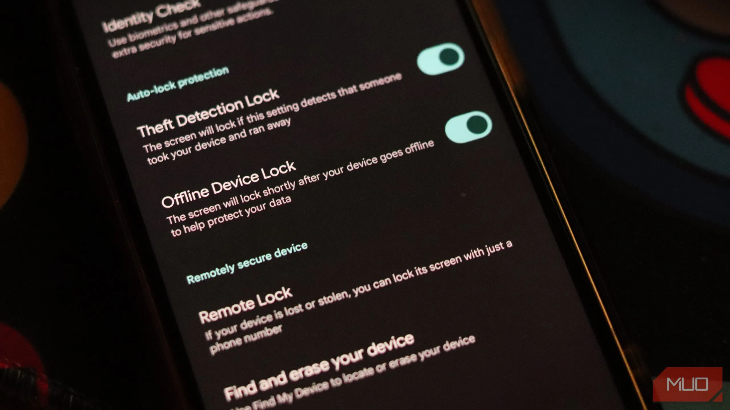 Tính năng bảo vệ chống trộm nâng cao trong cài đặt Android