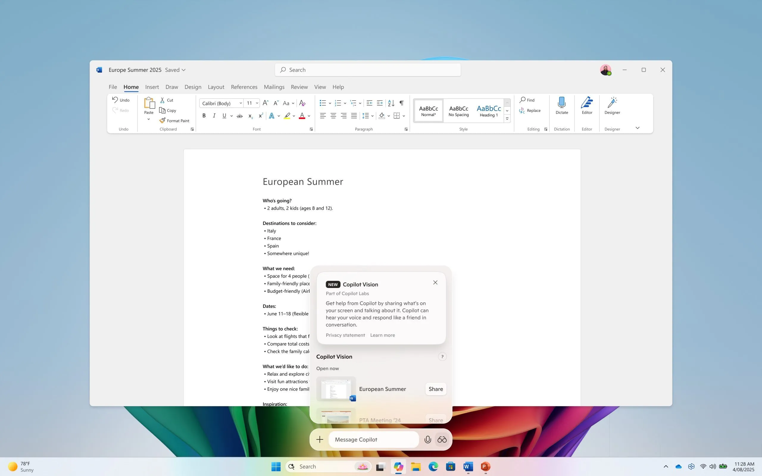 Tính năng Copilot Vision mới trên Windows cho phép AI phân tích màn hình