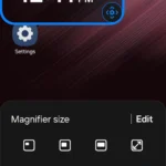 Tính năng phóng to màn hình trên Android trong cài đặt trợ năng