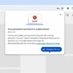 Tính năng tự động đổi mật khẩu của Google Chrome minh họa giao diện trên máy tính