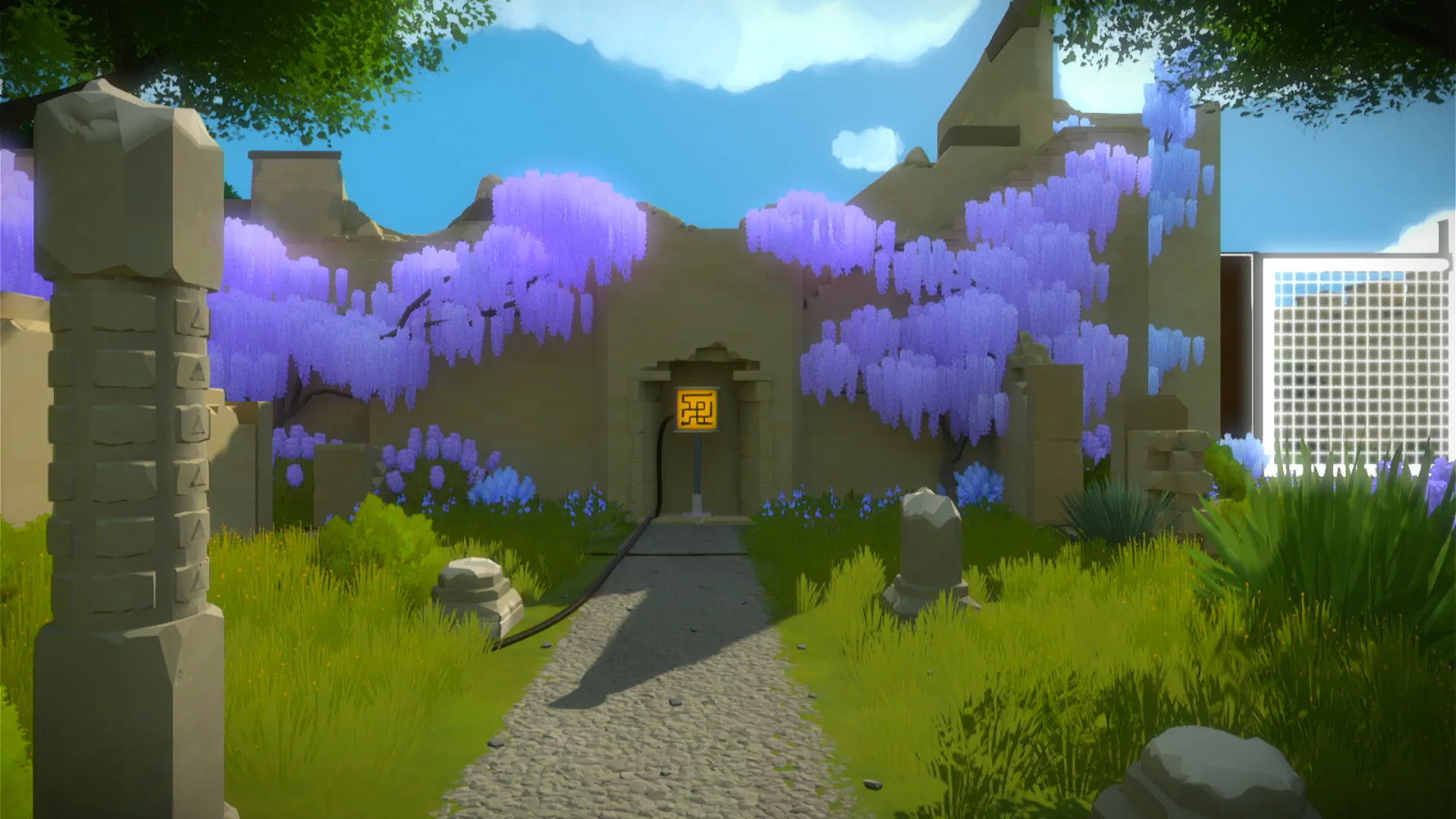 Trò chơi giải đố The Witness trên console PlayStation 4 với phong cảnh nghệ thuật