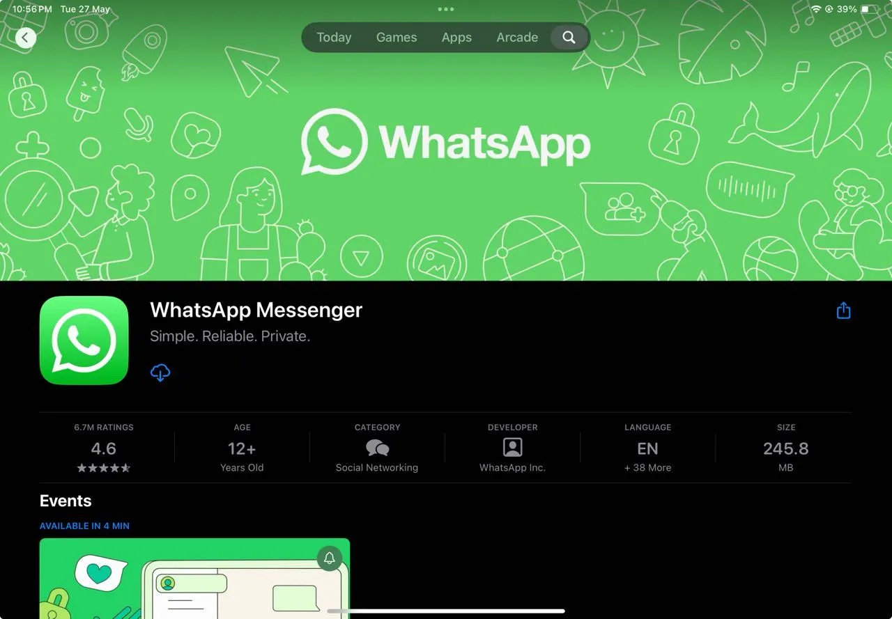 Ứng dụng WhatsApp Messenger trên App Store cho iPad