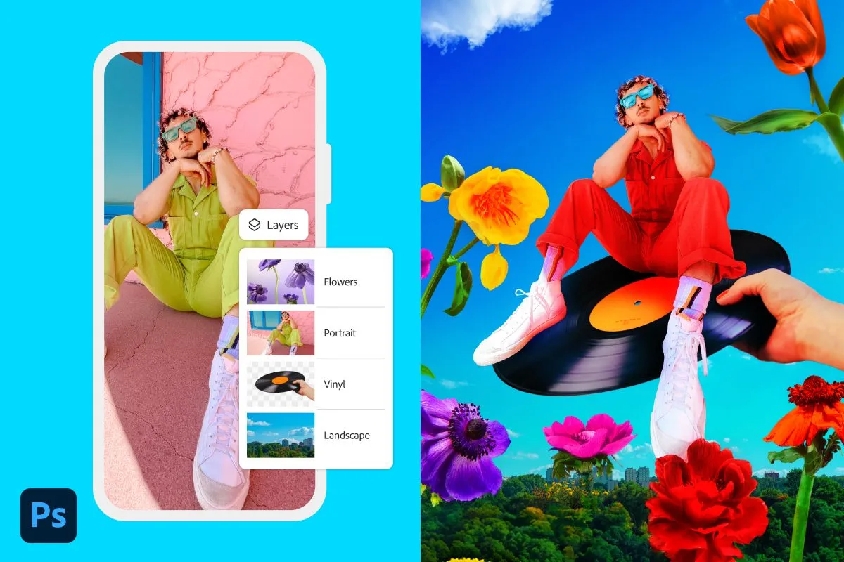 Ví dụ chỉnh sửa ảnh bằng Photoshop Mobile