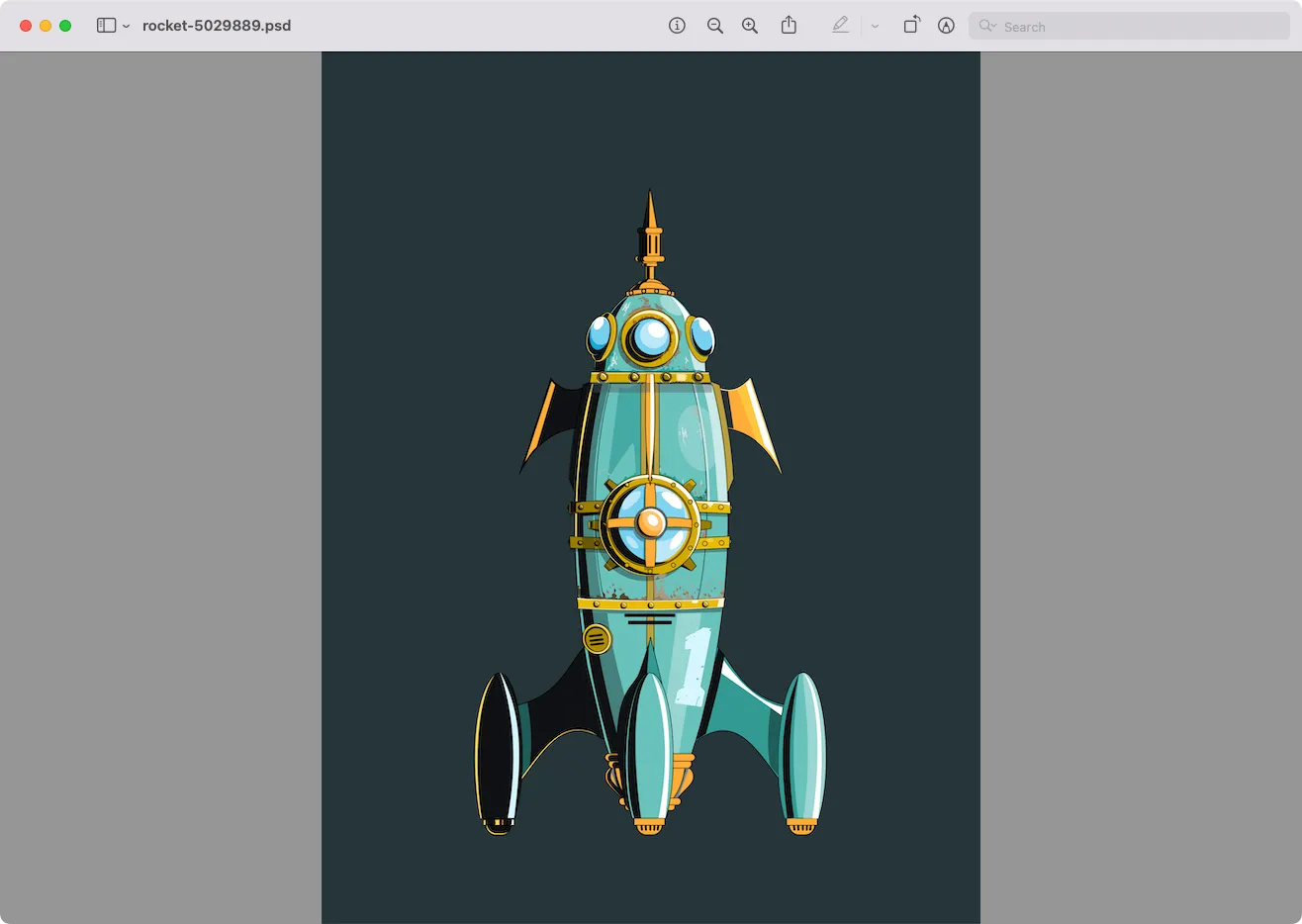 Xem file PSD bằng macOS Preview